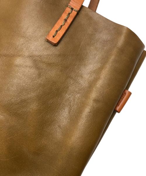 Herz（ヘルツ）Herz (ヘルツ) レザートートバッグ ブラウンの古着・服飾アイテム