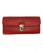 Herzヘルツ）の古着「アコーディオンウォレット」｜レッド