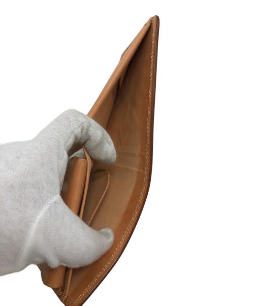 KC's LEATHER CRAFT（ケーシーズ）KC's LEATHER CRAFT (ケーシーズ) 2つ折り財布 ベージュの古着・服飾アイテム