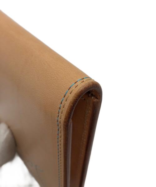 KC's LEATHER CRAFT（ケーシーズ）KC's LEATHER CRAFT (ケーシーズ) 2つ折り財布 ベージュの古着・服飾アイテム