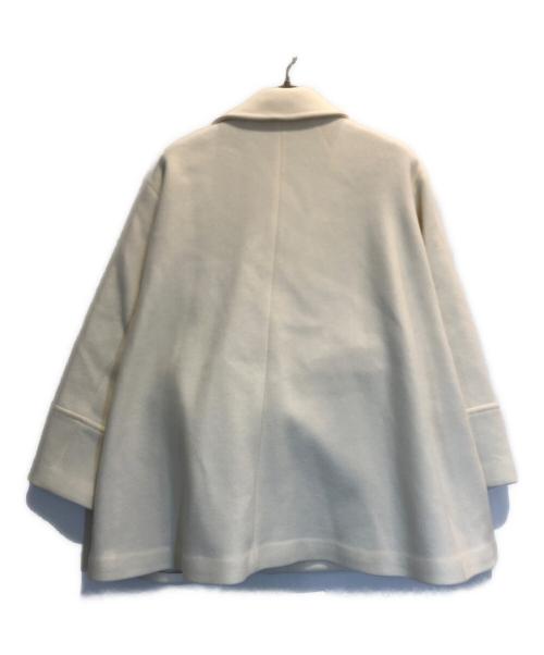 allureville（アルアバイル）allureville (アルアバイル) パイルメルトンデザインＰコート ホワイト サイズ:2の古着・服飾アイテム
