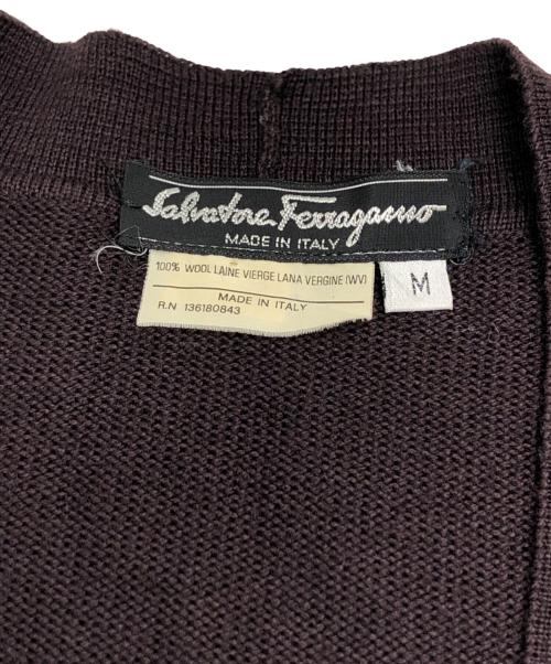 Salvatore Ferragamo（サルヴァトーレ フェラガモ）Salvatore Ferragamo (サルヴァトーレ フェラガモ) カーディガン パープル サイズ:Mの古着・服飾アイテム
