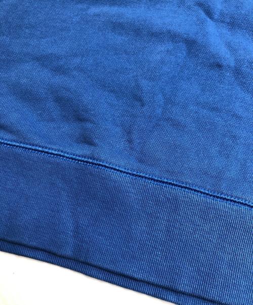 maison kitsune（メゾンキツネ）MAISON KITSUNE (メゾンキツネ) ロゴプリントスウェット ブルー サイズ:Mの古着・服飾アイテム