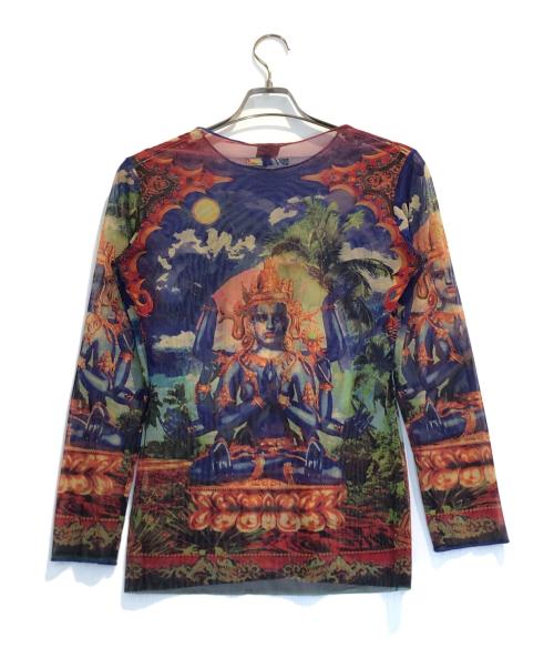 Jean Paul Gaultier FEMME（ジャンポールゴルチエ フェム）Jean Paul Gaultier FEMME (ジャンポールゴルチエ フェム) 総柄パワーネット マルチカラー サイズ:サイズ40の古着・服飾アイテム