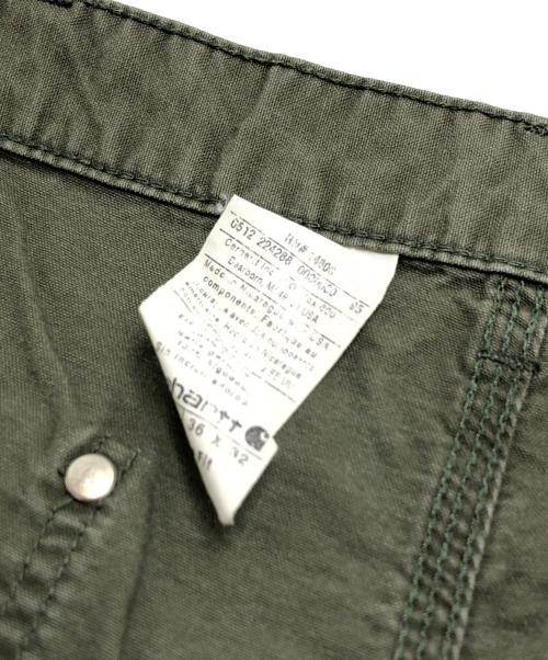 CarHartt（カーハート）CarHartt (カーハート) ダブルニーパンツ グリーン サイズ:36の古着・服飾アイテム