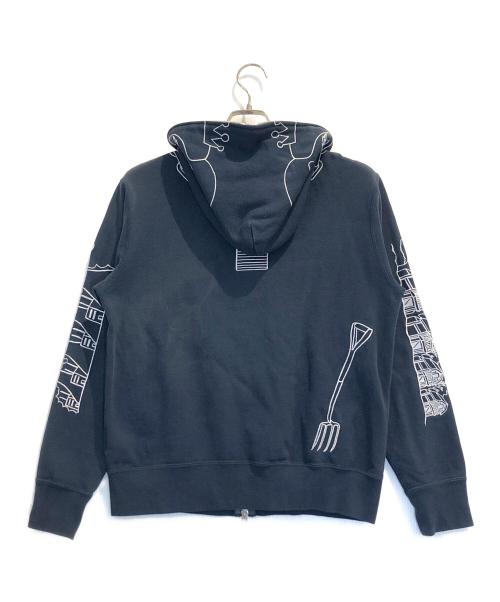 A BATHING APE（ア ベイシング エイプ）A BATHING APE (ア ベイシング エイプ) ホルスタインパーカー ネイビー サイズ:Sの古着・服飾アイテム