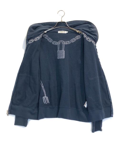 A BATHING APE（ア ベイシング エイプ）A BATHING APE (ア ベイシング エイプ) ホルスタインパーカー ネイビー サイズ:Sの古着・服飾アイテム