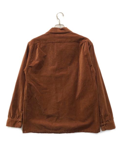 TOWN CRAFT（タウンクラフト）TOWN CRAFT (タウンクラフト) コーデュロイオープンカラーシャツ ブラウン サイズ:Lの古着・服飾アイテム