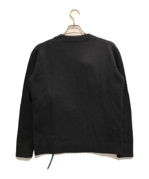 PRADA（プラダ）PRADA (プラダ) フラワーアップリケニット ブラック サイズ:40の古着・服飾アイテム