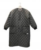 ARMENアーメン）の古着「オーバーサイズノーカラーキルティングコート」｜ブラック