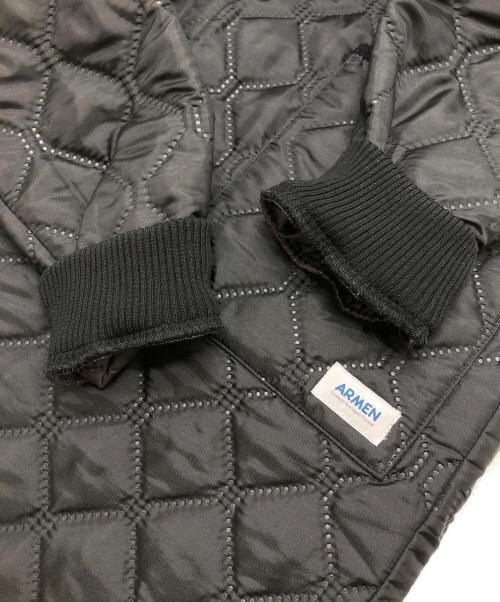 ARMEN（アーメン）ARMEN (アーメン) オーバーサイズノーカラーキルティングコート ブラック サイズ:表記なしの古着・服飾アイテム