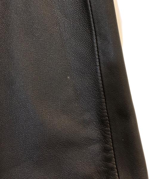 BALMAIN（バルマン）BALMAIN (バルマン) ラムレザートレンチコート ブラウン サイズ:9の古着・服飾アイテム