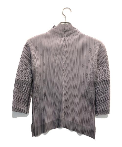 ISSEY MIYAKE FETE（イッセイミヤケフェット）ISSEY MIYAKE FETE (イッセイミヤケフェット) 総柄プリーツカットソー グレー サイズ:02の古着・服飾アイテム