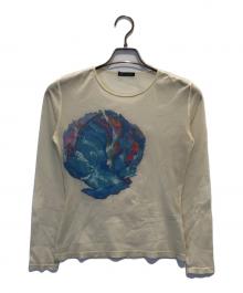 ISSEY MIYAKE（イッセイミヤケ）の古着「シアープリントカットソー」｜アイボリー