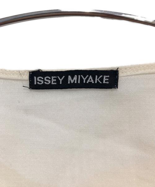 ISSEY MIYAKE（イッセイミヤケ）ISSEY MIYAKE (イッセイミヤケ) シアープリントカットソー アイボリー サイズ:3の古着・服飾アイテム