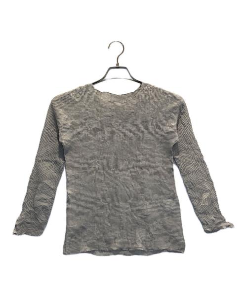 ISSEY MIYAKE（イッセイミヤケ）ISSEY MIYAKE (イッセイミヤケ) デザインカットソー サイズ:Mの古着・服飾アイテム