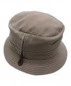 HERMESエルメス）の古着「ジップポケットバケットハット」｜ベージュ