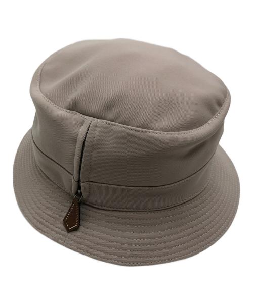 HERMES（エルメス）HERMES (エルメス) ジップポケットバケットハット ベージュの古着・服飾アイテム
