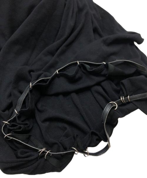 Jean Paul Gaultier FEMME（ジャンポールゴルチエ フェム）Jean Paul Gaultier FEMME (ジャンポールゴルチエ フェム) ベルトワンピース ブラック サイズ:40の古着・服飾アイテム