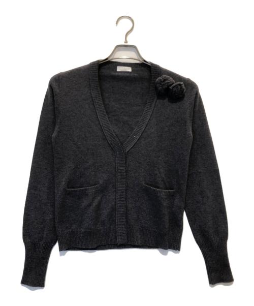 BRUNELLO CUCINELLI（ブルネロクチネリ）BRUNELLO CUCINELLI (ブルネロクチネリ) カシミヤカーディガン グレー サイズ:Ｓ，Ｍの古着・服飾アイテム