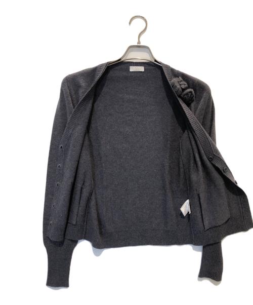 BRUNELLO CUCINELLI（ブルネロクチネリ）BRUNELLO CUCINELLI (ブルネロクチネリ) カシミヤカーディガン グレー サイズ:Ｓ，Ｍの古着・服飾アイテム