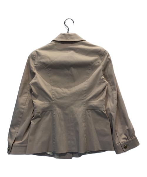 MOSCHINO（モスキーノ）MOSCHINO (モスキーノ) 金ボタンギャザージャケット ベージュ サイズ:表記なしの古着・服飾アイテム