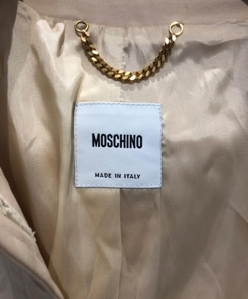 MOSCHINO（モスキーノ）MOSCHINO (モスキーノ) 金ボタンギャザージャケット ベージュ サイズ:表記なしの古着・服飾アイテム