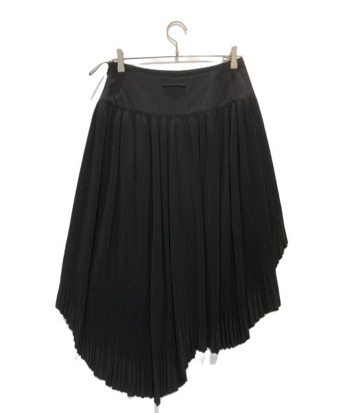 Jean Paul Gaultier FEMME（ジャンポールゴルチエ フェム）Jean Paul Gaultier FEMME (ジャンポールゴルチエ フェム) プリーツ変形スカート ブラック サイズ:40の古着・服飾アイテム