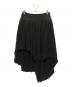 Jean Paul Gaultier FEMME（ジャンポールゴルチエ フェム）の古着「プリーツ変形スカート」｜ブラック