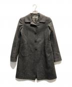 JIL SANDERジルサンダー）の古着「アンゴラ混コート」｜グレー