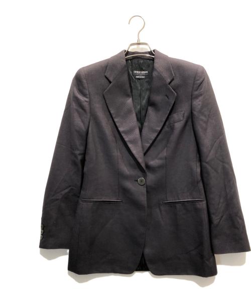 GIORGIO ARMANI（ジョルジョアルマーニ）GIORGIO ARMANI (ジョルジョアルマーニ) テーラードジャケット ネイビー サイズ:表記なしの古着・服飾アイテム