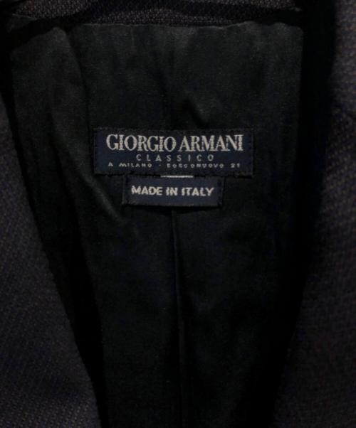 GIORGIO ARMANI（ジョルジョアルマーニ）GIORGIO ARMANI (ジョルジョアルマーニ) テーラードジャケット ネイビー サイズ:表記なしの古着・服飾アイテム