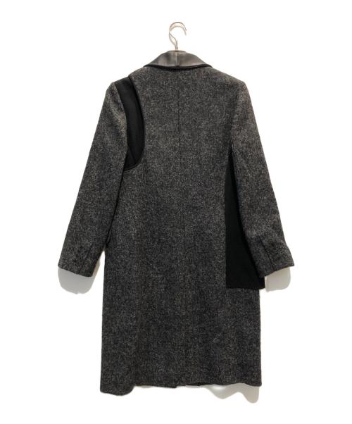 ALEXANDER WANG（アレキサンダー・ワン）ALEXANDER WANG (アレキサンダー・ワン) レザー切替ドッキングコート グレー サイズ:4の古着・服飾アイテム