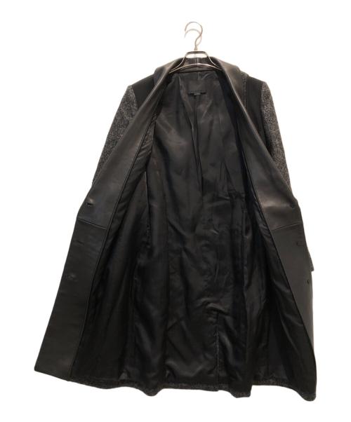 ALEXANDER WANG（アレキサンダー・ワン）ALEXANDER WANG (アレキサンダー・ワン) レザー切替ドッキングコート グレー サイズ:4の古着・服飾アイテム