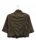 PINK HOUSE (ピンクハウス) リネン混襟フリルジャケット カーキ サイズ:M：5000円