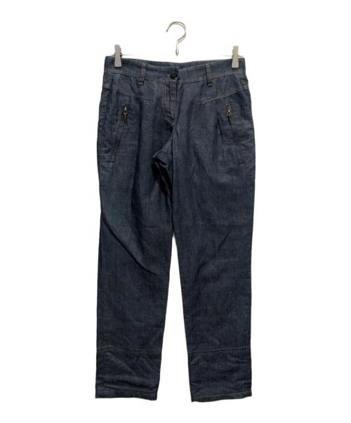 BRUNELLO CUCINELLI（ブルネロクチネリ）BRUNELLO CUCINELLI (ブルネロクチネリ) リネン混シャンブレーパンツ インディゴ サイズ:38の古着・服飾アイテム