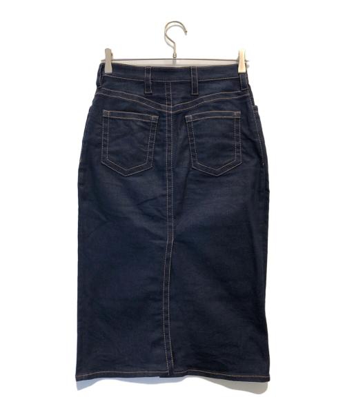 PRADA（プラダ）PRADA (プラダ) ロゴデニムスカート インディゴ サイズ:40の古着・服飾アイテム