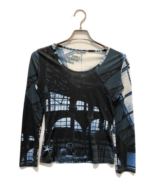 ISSEY MIYAKE（イッセイミヤケ）ISSEY MIYAKE (イッセイミヤケ) 転写セカンドスキン ネイビー サイズ:2の古着・服飾アイテム