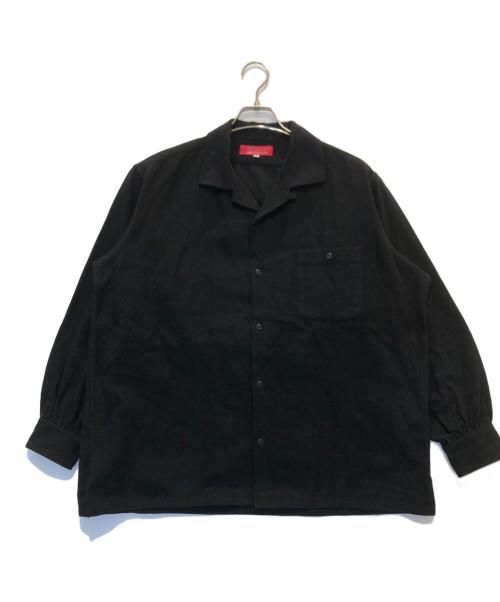 Y's for men（ワイズフォーメン）Y'S for men (ワイズフォーメン) コットンオープンカラーシャツ ブラック サイズ:Ｍの古着・服飾アイテム