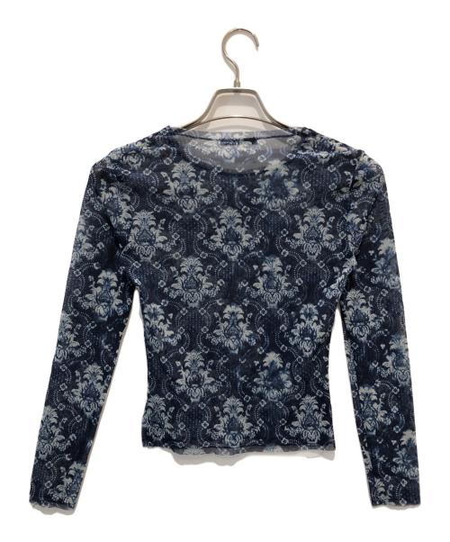 ISSEY MIYAKE（イッセイミヤケ）ISSEY MIYAKE (イッセイミヤケ) 総柄カットソー ネイビー サイズ:2の古着・服飾アイテム