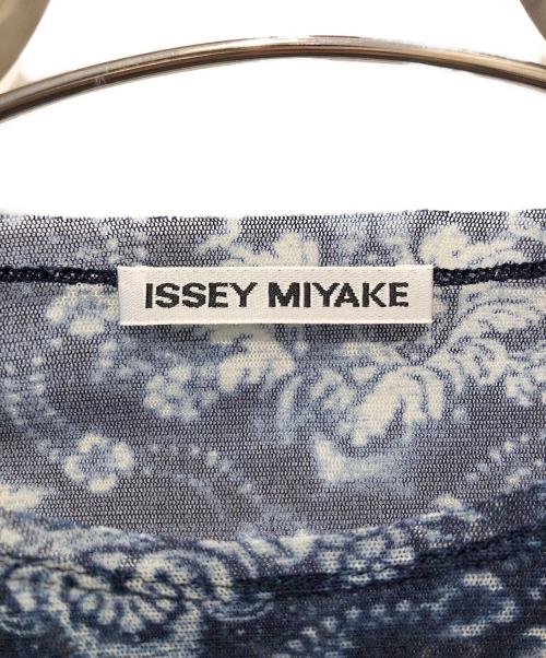 ISSEY MIYAKE（イッセイミヤケ）ISSEY MIYAKE (イッセイミヤケ) 総柄カットソー ネイビー サイズ:2の古着・服飾アイテム