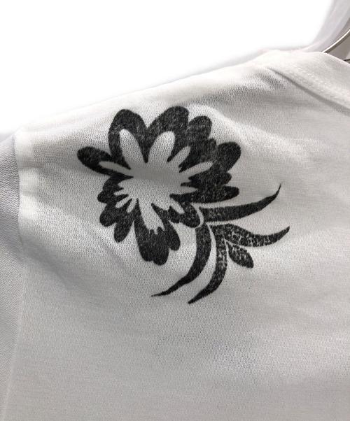 ISSEY MIYAKE FETE（イッセイミヤケフェット）ISSEY MIYAKE FETE (イッセイミヤケフェット) プリントシアーカットソー ホワイト サイズ:02の古着・服飾アイテム