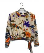 LEONARD FASHIONレオナールファッション）の古着「総柄ウールシルクカットソー」｜アイボリー