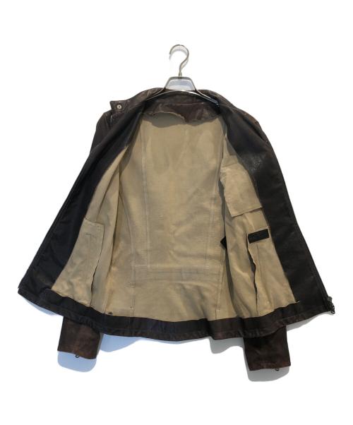 FAKTOR（ファクター）FAKTOR (ファクター) レザージャケット ブラウン サイズ:Lの古着・服飾アイテム
