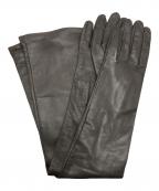 PRADAプラダ）の古着「レザーグローブ」｜グレー