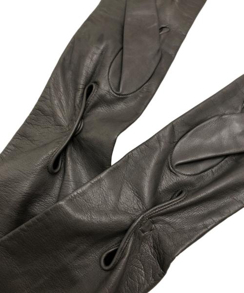 PRADA（プラダ）PRADA (プラダ) レザーグローブ グレー サイズ:7 1/2の古着・服飾アイテム