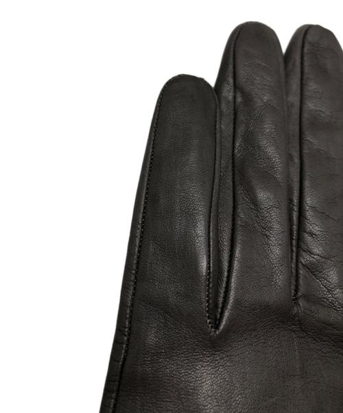 PRADA（プラダ）PRADA (プラダ) レザーグローブ グレー サイズ:7 1/2の古着・服飾アイテム