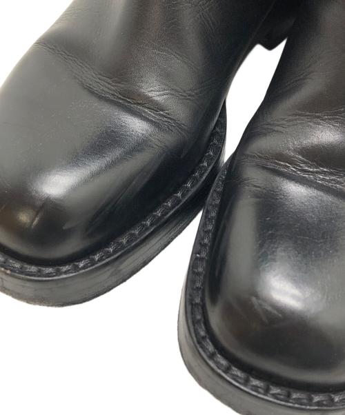 ANN DEMEULEMEESTER（アンドゥムルメステール）ANN DEMEULEMEESTER (アンドゥムルメステール) バイカーブーツ ブラック サイズ:サイズ37(23.5~24.0CM)の古着・服飾アイテム