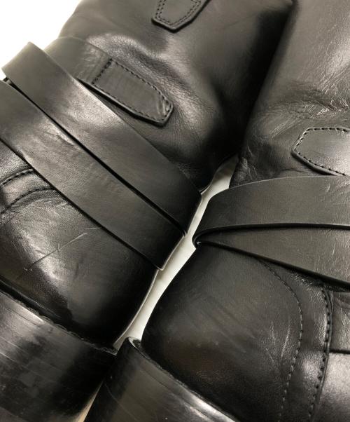 ANN DEMEULEMEESTER（アンドゥムルメステール）ANN DEMEULEMEESTER (アンドゥムルメステール) バイカーブーツ ブラック サイズ:サイズ37(23.5~24.0CM)の古着・服飾アイテム