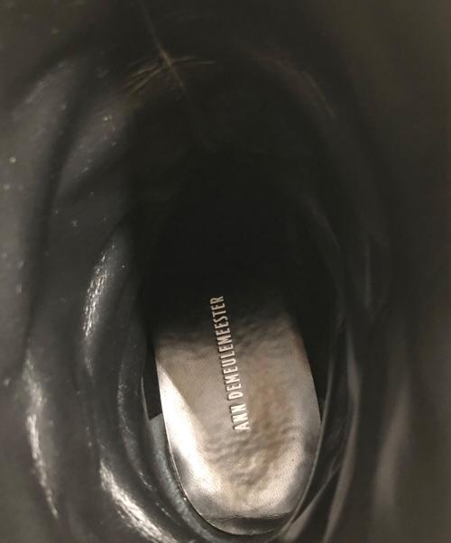 ANN DEMEULEMEESTER（アンドゥムルメステール）ANN DEMEULEMEESTER (アンドゥムルメステール) バイカーブーツ ブラック サイズ:サイズ37(23.5~24.0CM)の古着・服飾アイテム